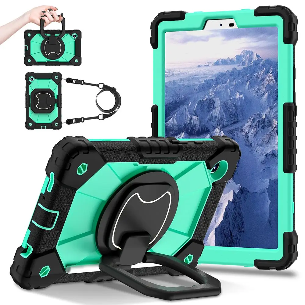 Kids Tablet Cover with Silicone + PC Protection and Strap - 8.7 Inch