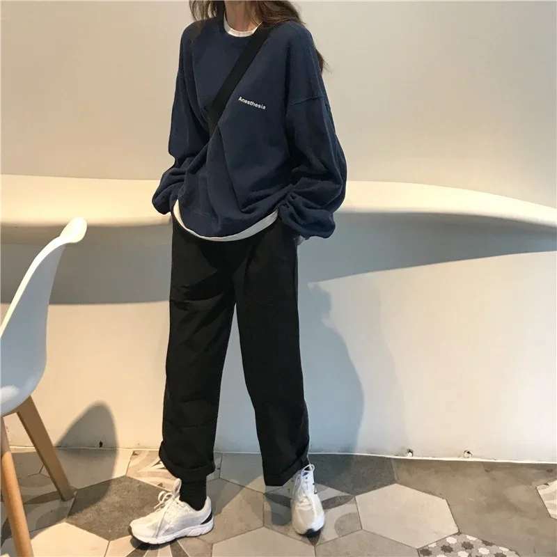 Sweatshirt for Women Y2k Hoodies autumn Tops 2023 Woman clothing Korean Fashion Kawaii Letters pullovers Shirts anime Women coat