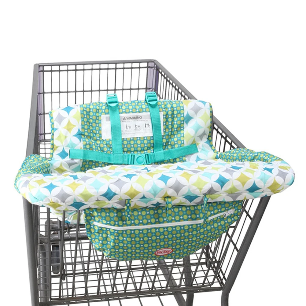 Baby Child Supermarket Trolley Dining Chair Protection Safety Travel Cushion Portable Printed Shopping Cart Cushio