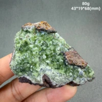 Cristal de Ludlamite RARE — Minéral de phosphate vert vibrant — Brésil — Spécimen naturel 5