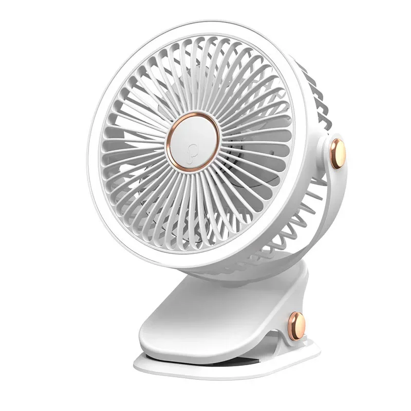Five Gear Adjustable Desktop USB Rechargeable Lighting Fan Wall Mounted Office Aromatherapy Electric Fan for Home Office Outdoor
