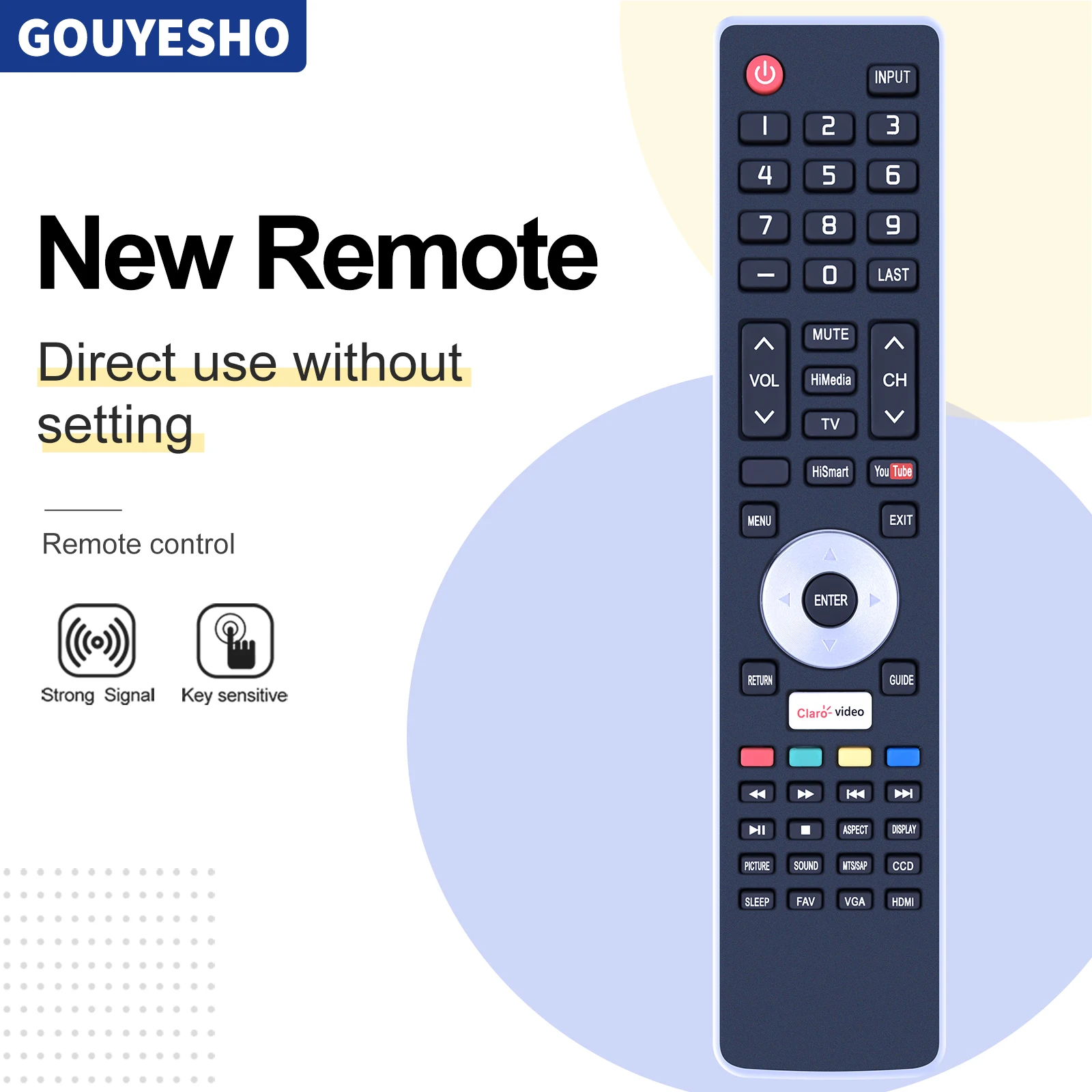 

New for HISENSE EN-33929HS Smart TV Remote Control for 32H5FC 32K20 32K20DW