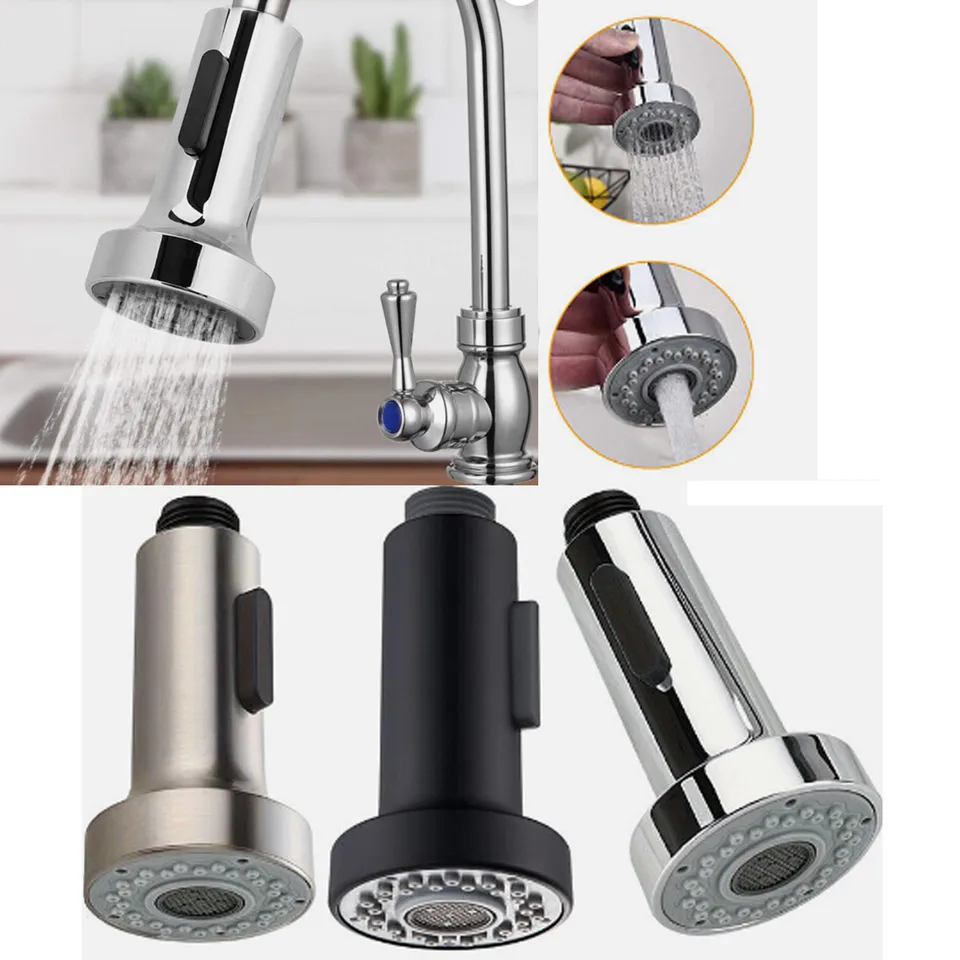 ABS Plastic Kitchen Sink Faucet Pull Down Spray Shower Head