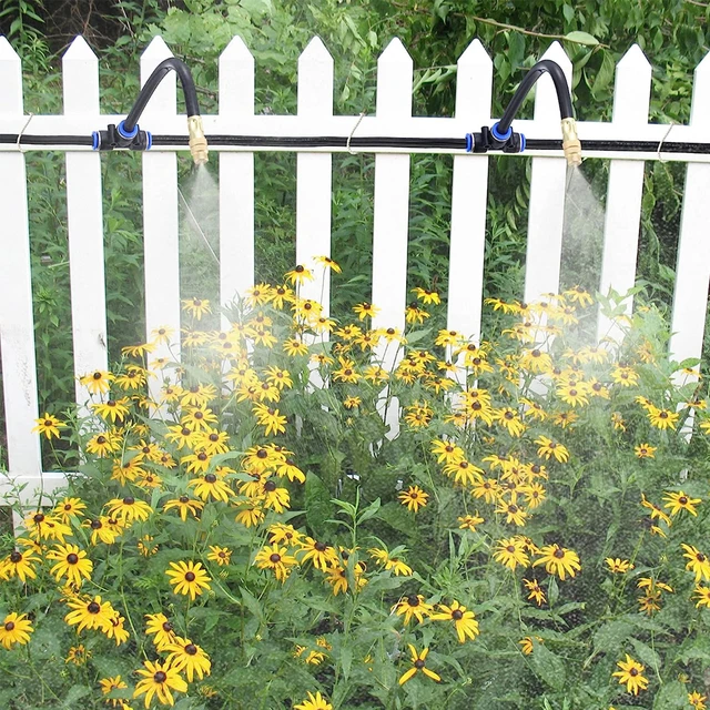 Diy Univerzális Állítható Porlasztható Permetezőgép 5-20 M-Es Ködös Rendszerkészlet A Gyepkert Öntözéséhez Od8Mm Tube Kerti Víz Mister - Image 6