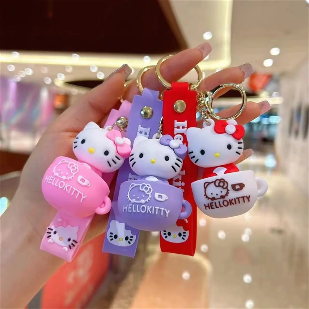 Miniso Hello Kitty Keychain Cute Sanrio Accessories Cartoon Doll