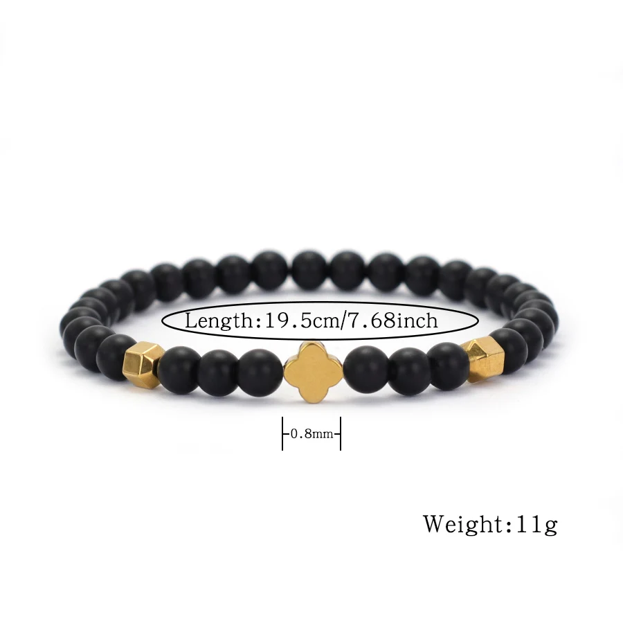 Tiger Eyes Hematite Stone Beaded Meditation Bracelet