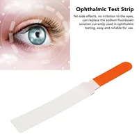 10pcs Fluorescein Sodium Ophthalmic Test Strip Professional Portable Cornea Cellular Damage Test Strips Ophthalmic Touch Strips 2