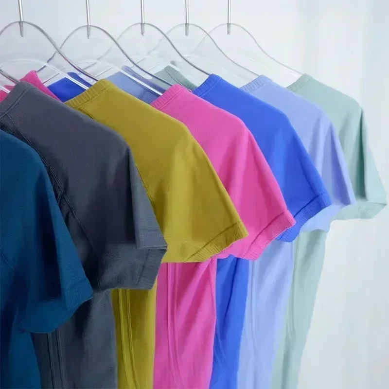 Lemon Women 1.0 Yoga Short Sleeve Shirt Race Length Sports T-shirt Casual Running Fitness Breathable Quick Drying Sportwear