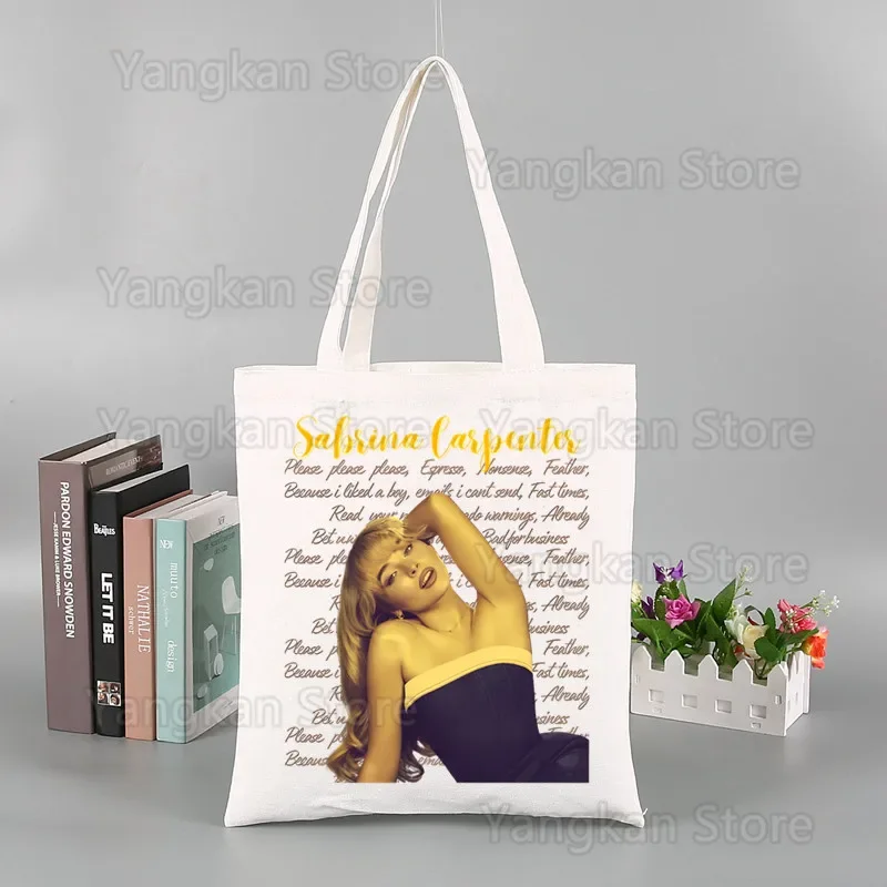 I'm Sorry for Your Loss Sabrina Tote Bag Eco Shopping Bag Large Capacity Foldable Beach Shopper Carpenter Please Canvas