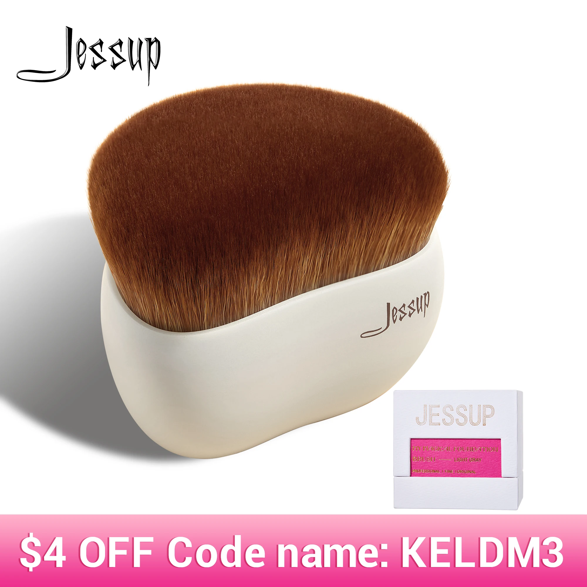 Jessup Foundation Brush Makeup,kabuki Brush For Face/body Flat Top