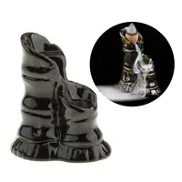 Ceramic Backflow Incense Burner, Censer Flowing Back Incense Cones Holder Crafts for Yoga Meditation SPA , Tea House