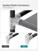 SONGMICS Portable Closet, Wardrobe Closet Organizer with Cover, 4 Hanging Rods and Shelves, 4 Side Pockets 5
