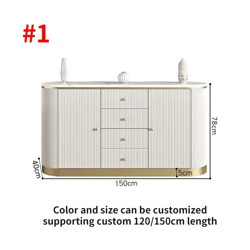 Credenza Display Cabinet Home Furniture Kitchen Alacena Showcases Sideboard Button Sideboards Vitrinas Dining Room White China