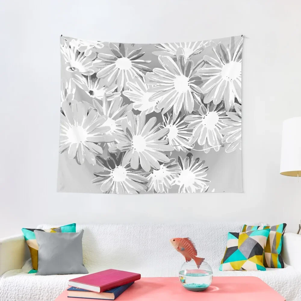 

Gray Watercolor Flowers Tapestry Bedroom Decor Cute Room Things Wall Decorations Aesthetic Room Decorations Tapestry