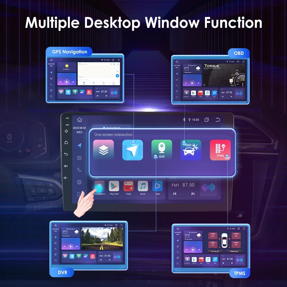 Car Radio Android for Fiat Ducato 2007- 2015 Car Audio Carplay AI Voice Wifi Stereo Multimidia Video Player RDS 2DIN GPS Navi