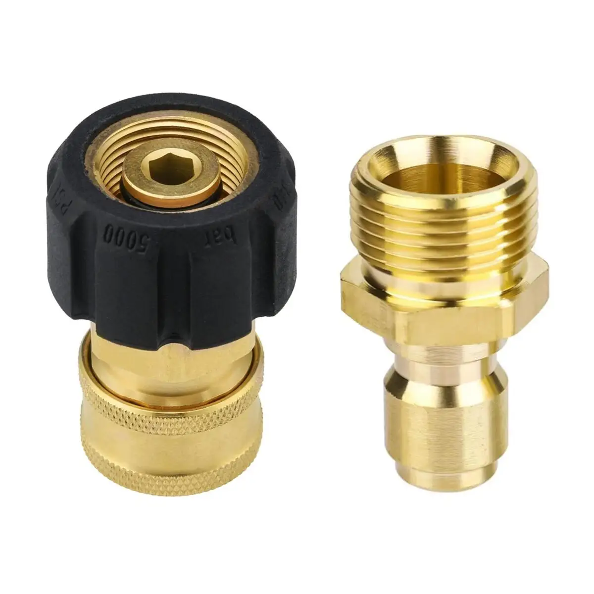 Adaptateur nettoyeur haute pression 5000 PSI, mâle M22 vers mâle M22 (14mm intérieur). | Leroy