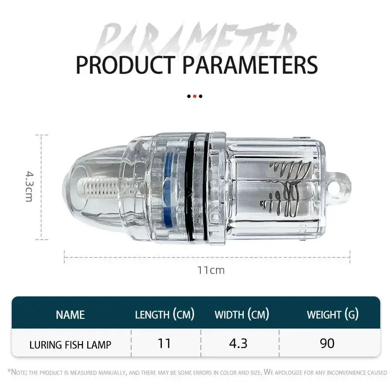 Luce Da Pesca Subacquea LED 3 Pezzi – Attrattiva Per Pesca Notturna, Cambio Colore, Illuminazione 360°, Con Batterie AG13 Incluse - 2