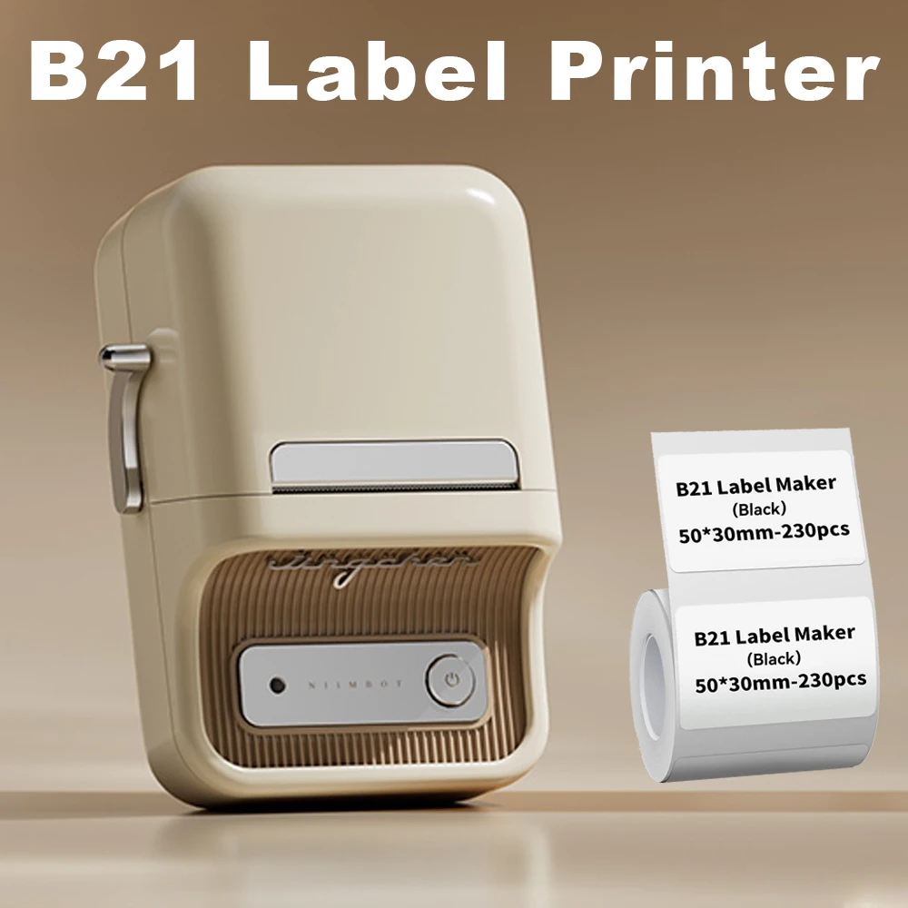  NIIMBOT B21 Inkless Label Maker, Portable Thermal