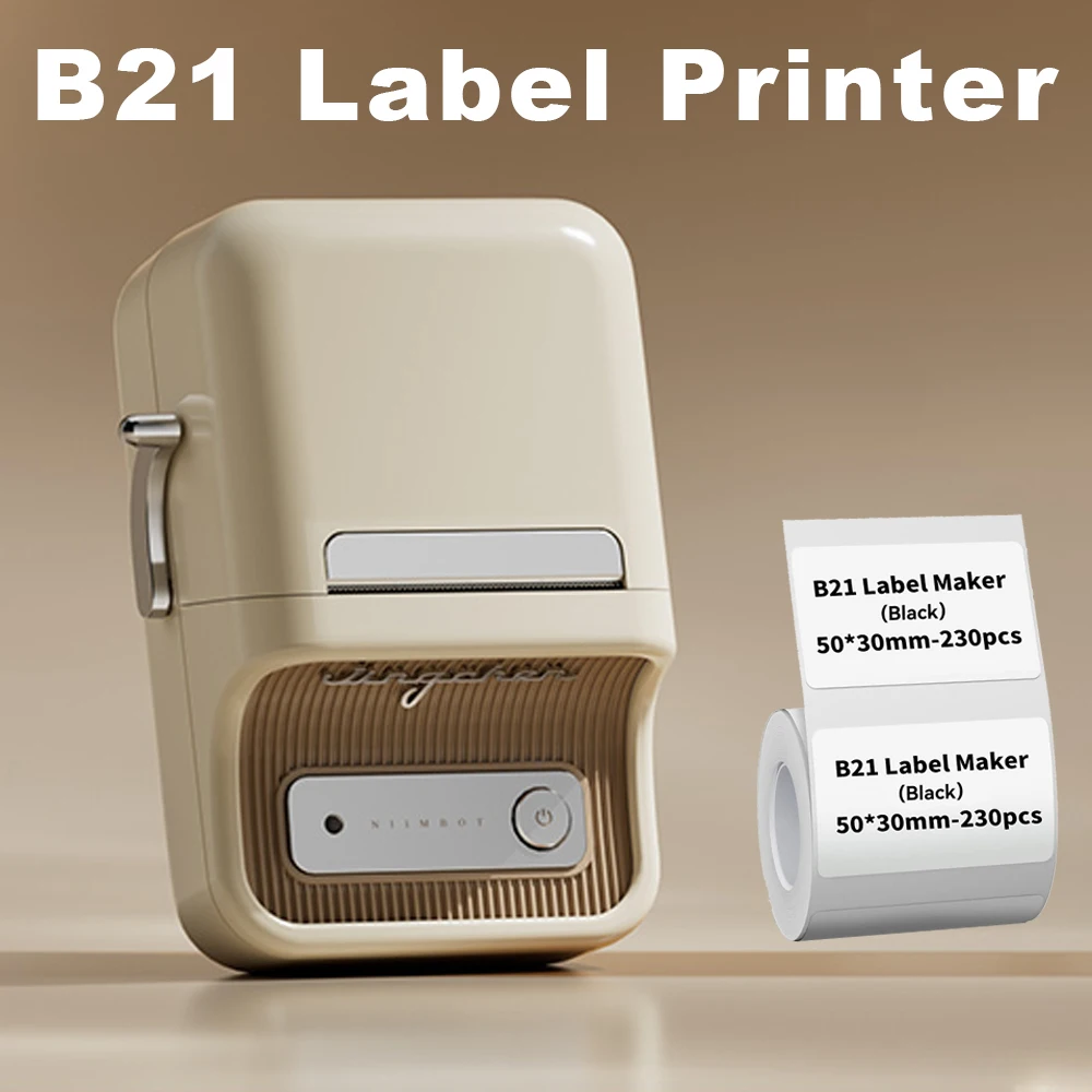 NiimbotB21NewPortableLabelPrinterMiniThermalAdhesiveStickerMakerPortableWirelessTag