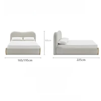 Lits de luxe pour chambre à coucher Home Princess, cadre de lit king-size, plateforme Cloud, lits superposés pour enfants, lits doubles 180x200 pour adultes, mobilier d'hôtel 3