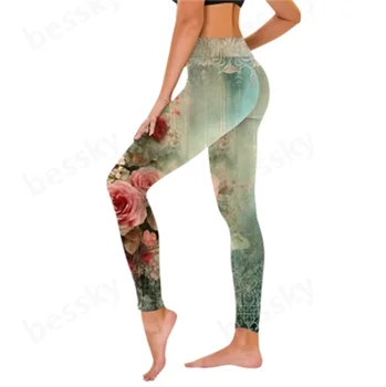 Leggings casual da donna, leggings da allenamento, allenamento in palestra, pantaloni da corsa