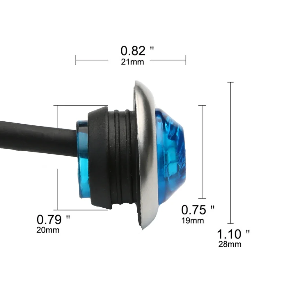 20/10 pz 3/4 luci di ingombro laterali a LED Clearence indicatori posteriori anteriori luce per camion auto Bus rimorchio Van Caravan barca fanale posteriore  34