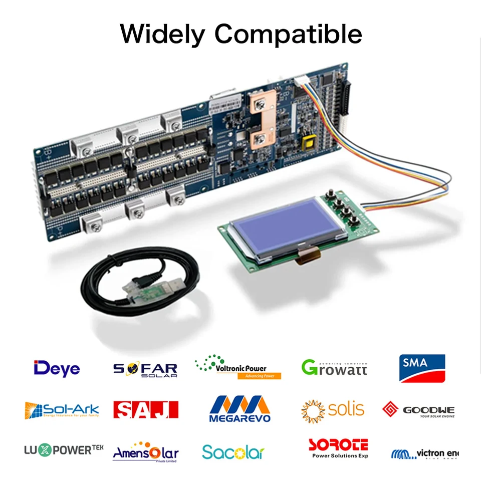 태양광용 폴란드 Lifepo4 배터리 키트, 내장 RS485 BMS 배터리, 무료 배송, 48V, 51.2V, 280AH, 310AH, 320AH
