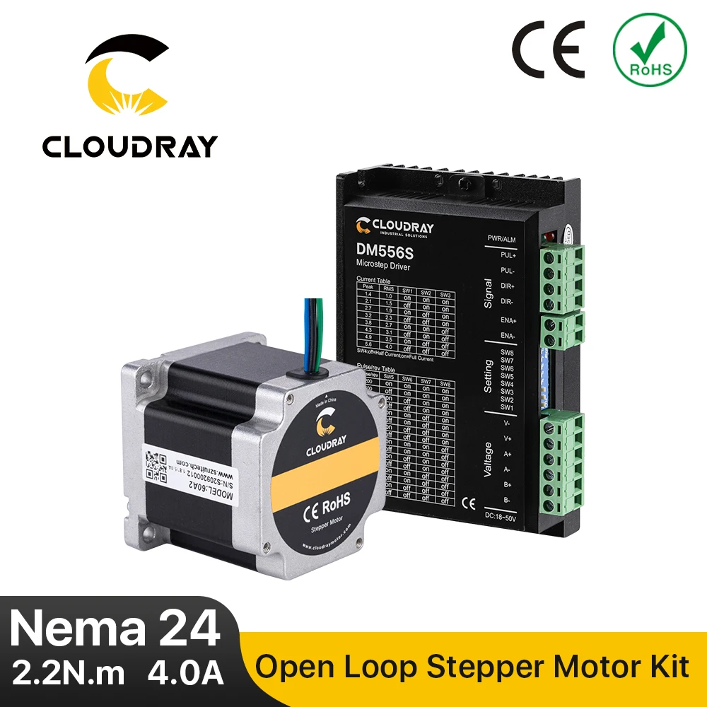Nema 24 Stepper Motor Kit Fase 2.2n. m 4a Motor de Passo 1850vac Motorista para Cnc Kit Máquina de Gravura de Moagem