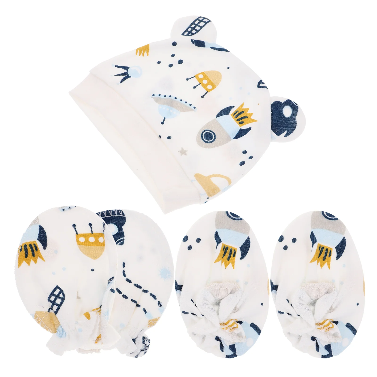 Newborn Fetal Cap Hat for Hats Boys Baby Gloves Three Piece Suit Girl Items Cotton Socks