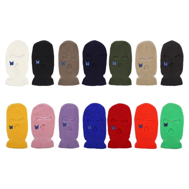

Winter Warm Hat Three-hole Knitted Anti-terrorist Headgear Robber Hoed Cool Gift Bandit Head Mask Outdoor Thermal Warm