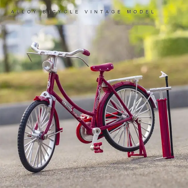 1:10 Mini Model Alloy Bicycle toy Finger Mountain bike Pocket Diecast simulation Metal Racing Funny Collection Toys for children 1