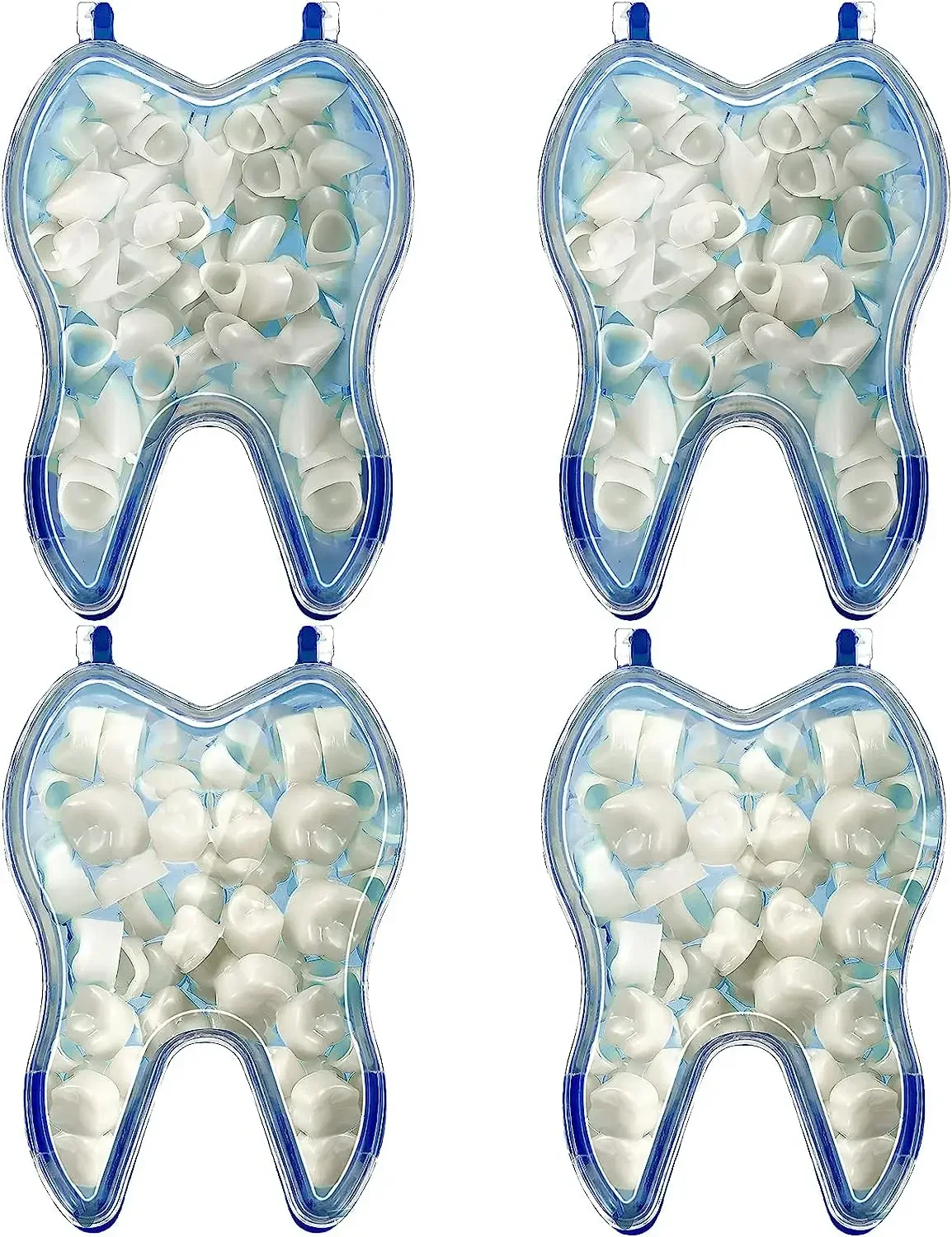 100pcsTemporaryDentalCrownResindisposableTeethVeneersCostume