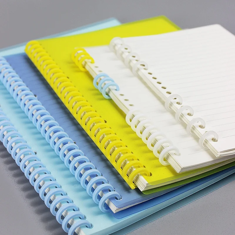 Loose Leaf Binder Clips 30 Holes Binder Loose leaf Clasp Colorful Rings Random Cut