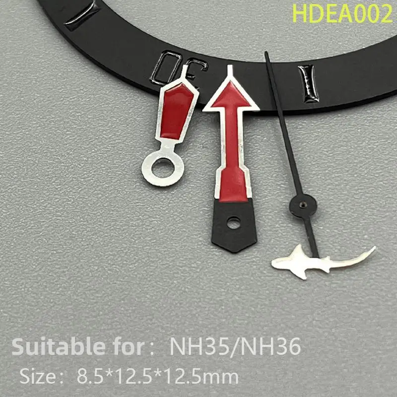 NH35 NH36 그린 야광 시계 손, 블랙 블루 화이트 오렌지 그린 레드 손, 그린 야광