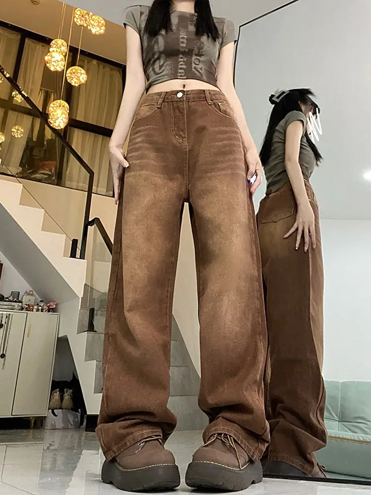 Aesthetic High Waisted Jeans Korean Vintage Aesthetic Outfits