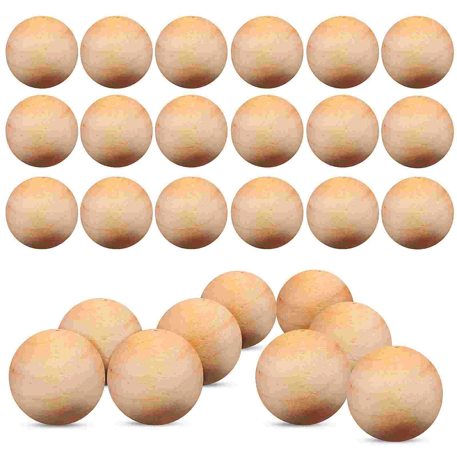 

Unfinished Wooden Round Balls 100Pcs 12Mm Christmas Gnome Noses Loose Wooden Beads Decorative Wood Spheres No Hole Diy