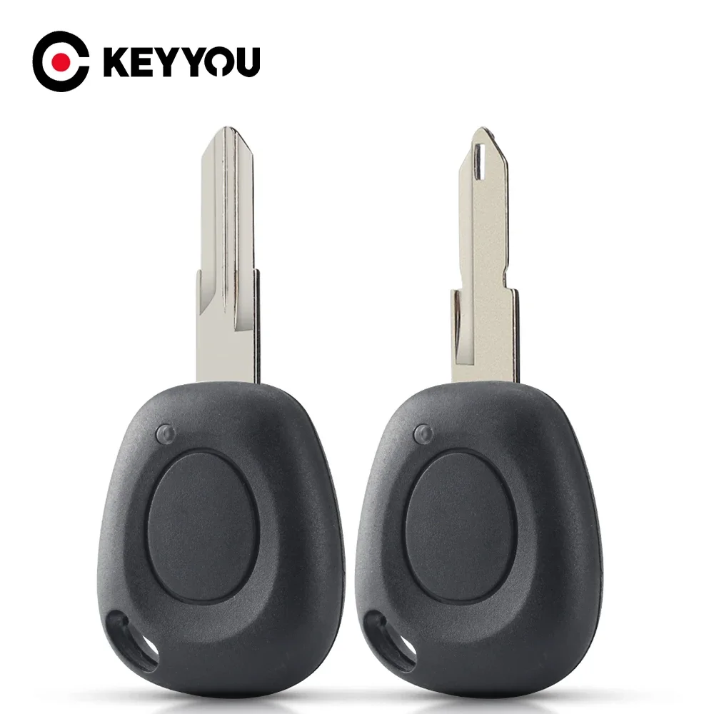 

KEYYOU 10pcs 1 Button Soft/Hard Button Remote Key Case Shell For Renault Megane Clio Scenic Laguna Espace NE73/VAC102 Blade