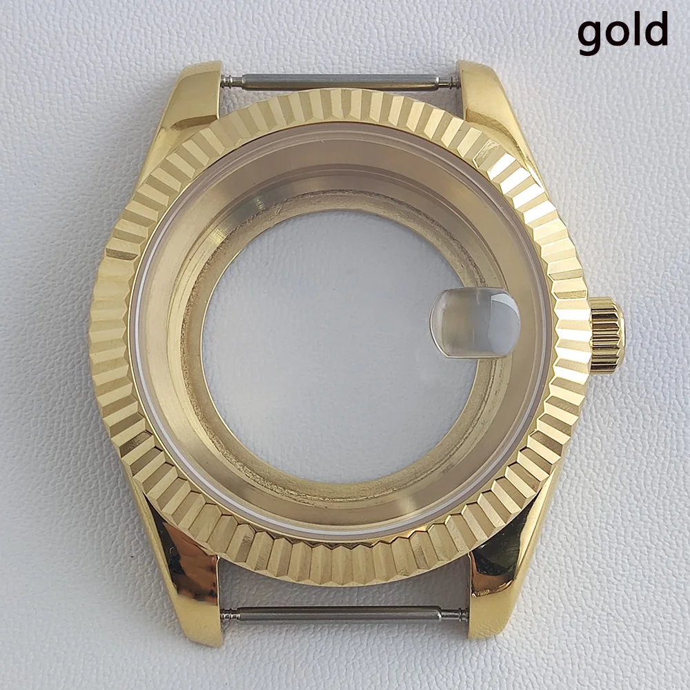 41mm Stainless Steel Sapphire Glass Watch Case - Men's Accessory