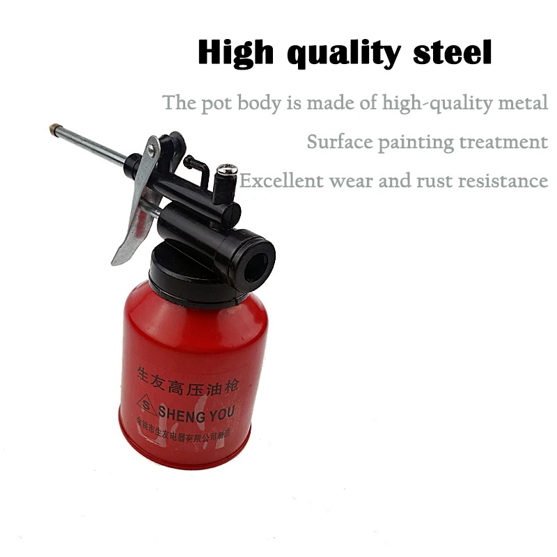Transparent Oil Can Oiler Lubrication Oil Plastic Machine Pump High Pressure Pump Oiler Grease