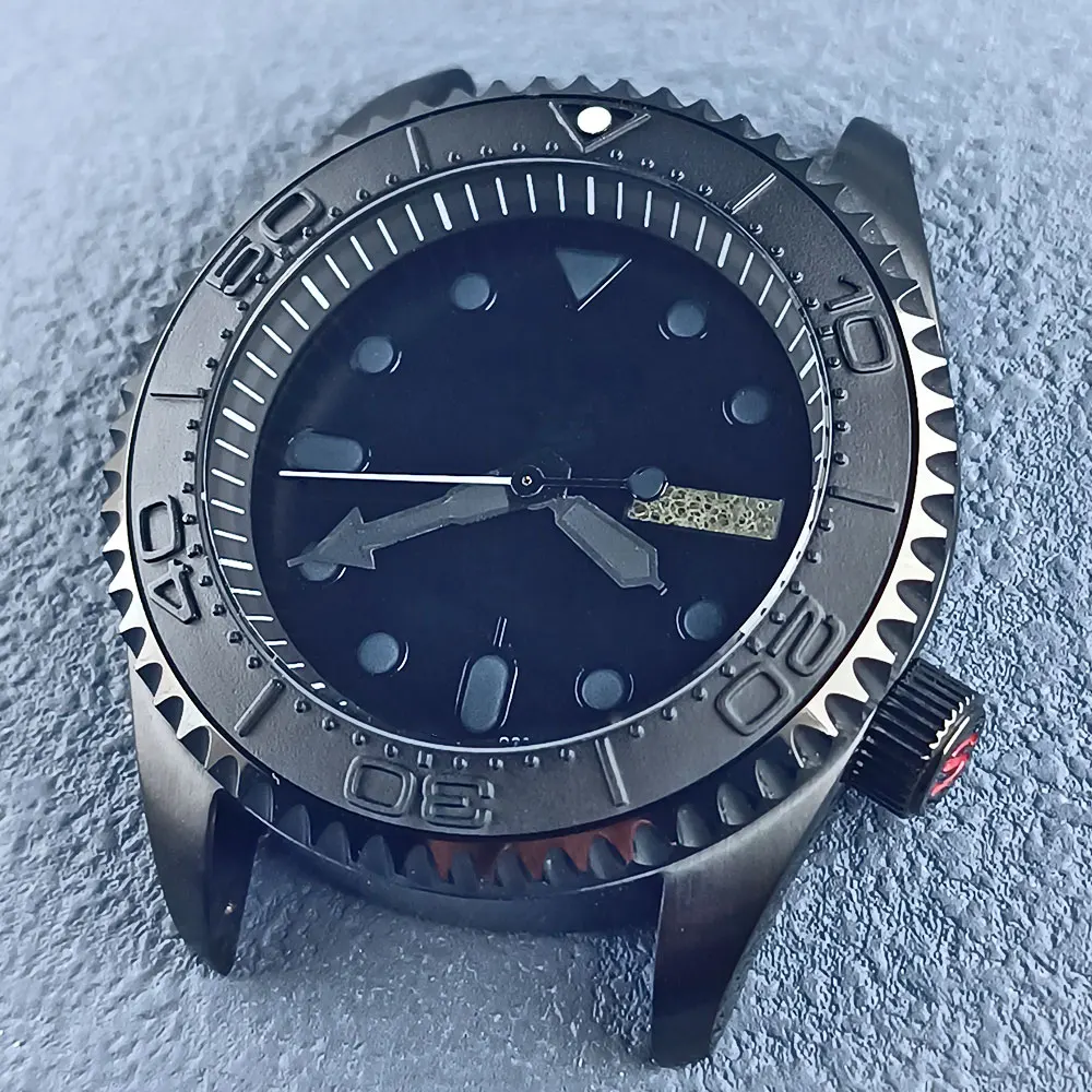 

Часы SKX 007 nh34 nh35 nh36 Черные Водонепроницаемые с сапфировым стеклом из нержавеющей стали 316L