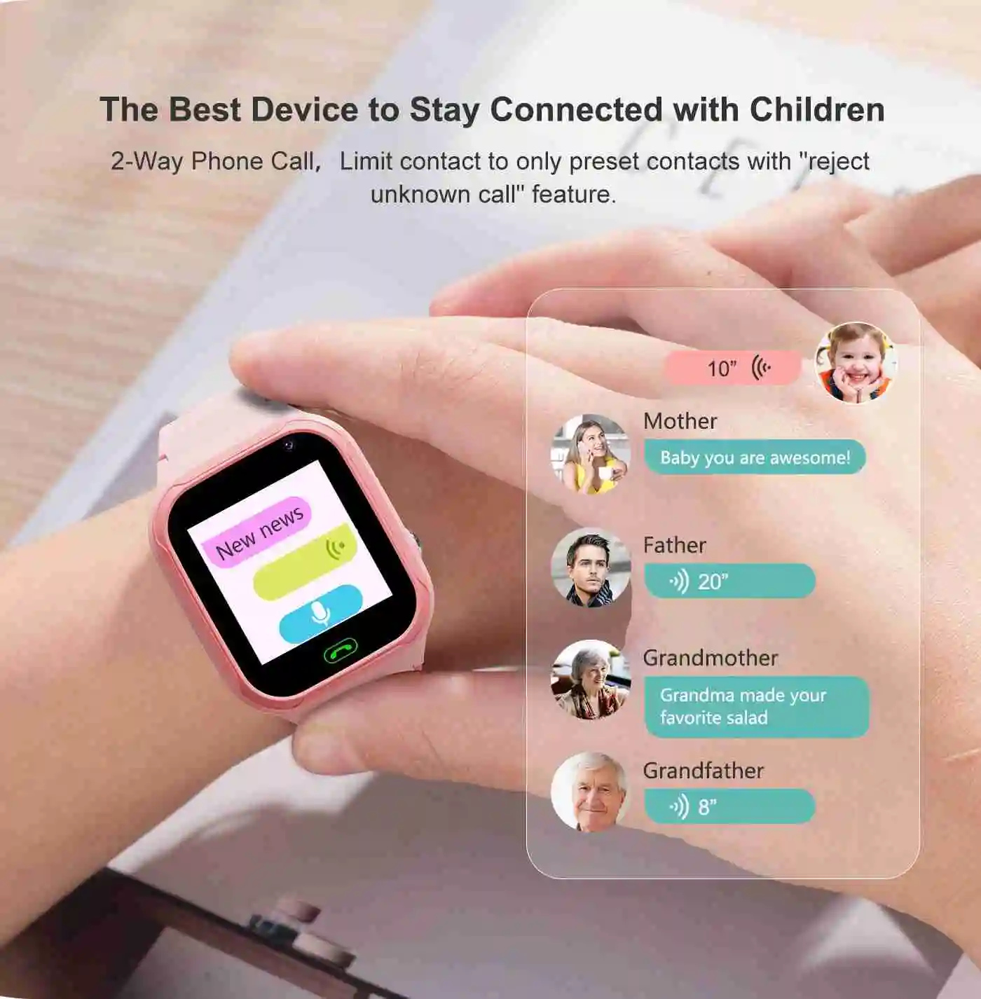4G Ʈ ġ  SOS GPS LBS  ġ ġ HD ī޶ SIM ī ȭ ȭ Smartwatch  IOS ȵ̵