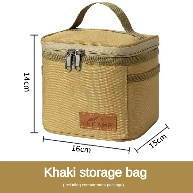 Outdoor camping Seasoning Dispenser Spice Containers Camping seasoning jar Camping Spice Kit Set with Travel Storage Bag 6