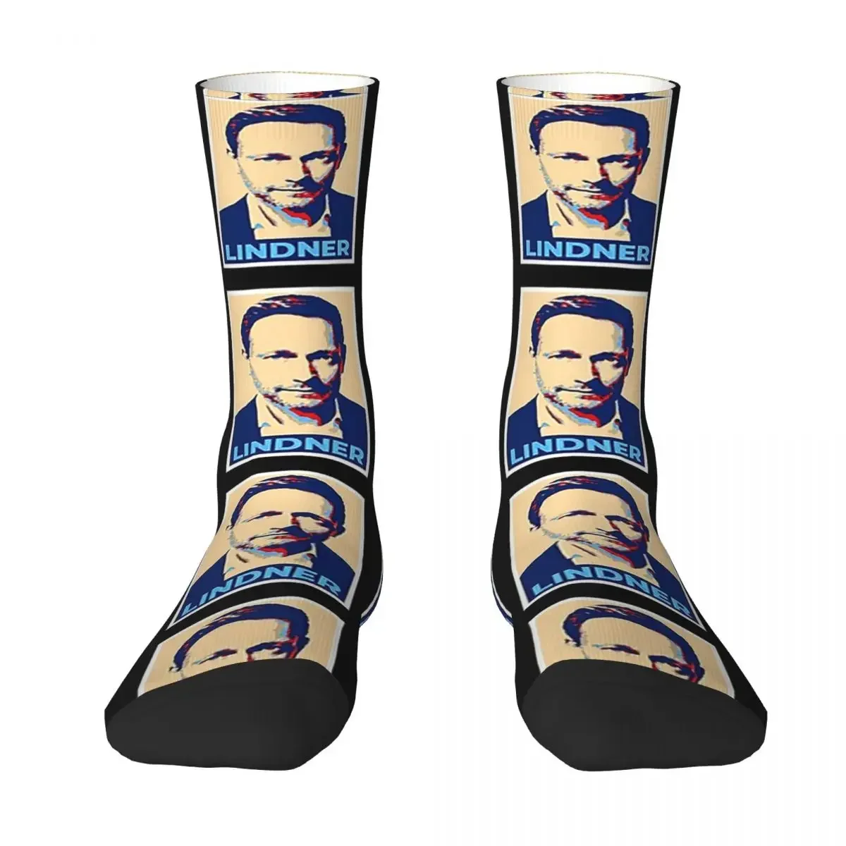 

All Seasons Crew Stockings Legend CHRISTIAN LINDNER - Minister Of Finance Socks Harajuku Long Socks Accessories for Men Women