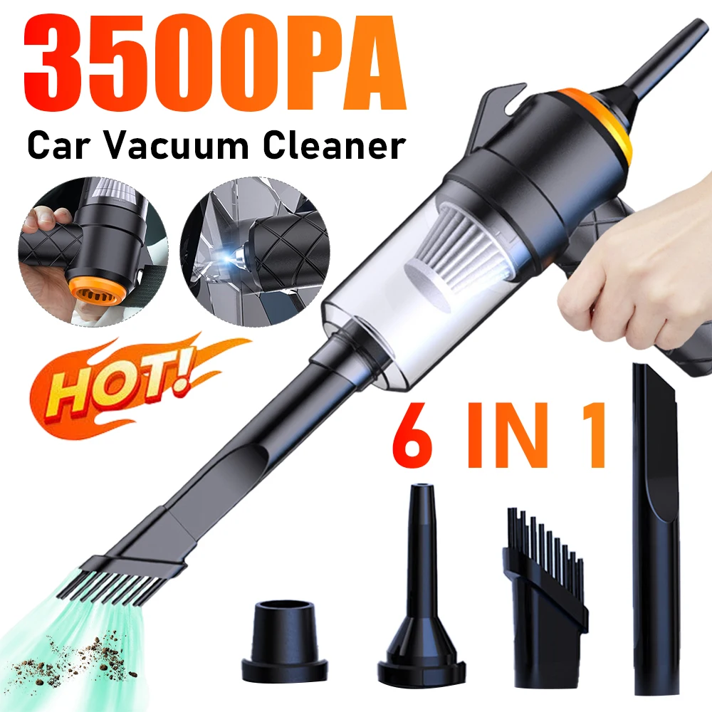 Car Vacuum Cleaner 3500PA 120W High Power Vacuum Cleaner Portable Wireless Car for Home Keyboard Cleaning vacuum cleaner handheld vacuum cleaner wireless vacuum cleaner portable vacuum cleaner