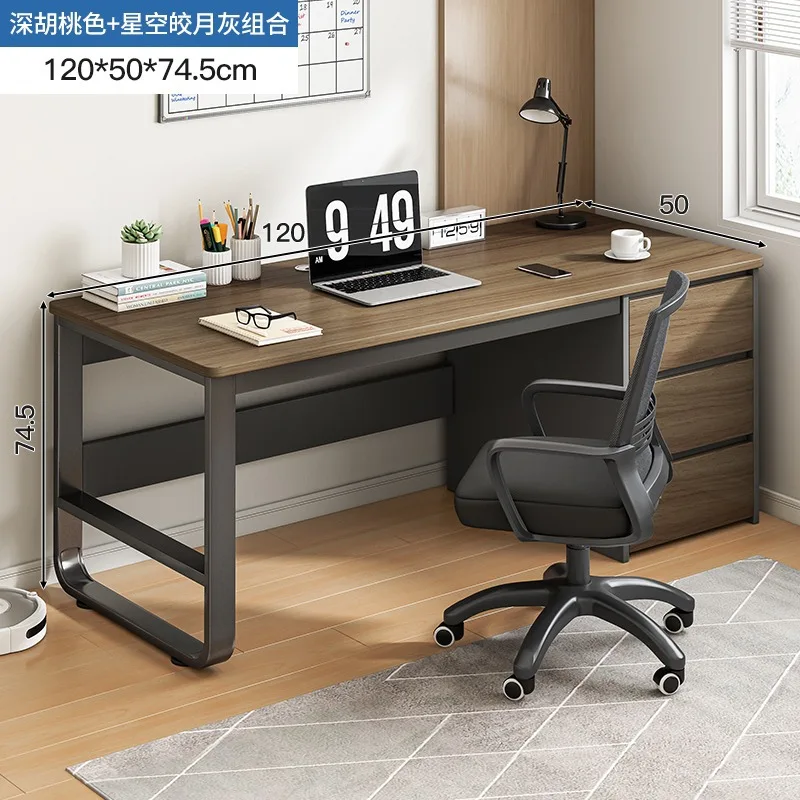 Mesa com gaveta estudante casa estudo escrivaninha bancada mesa simples e moderno computador de mesa