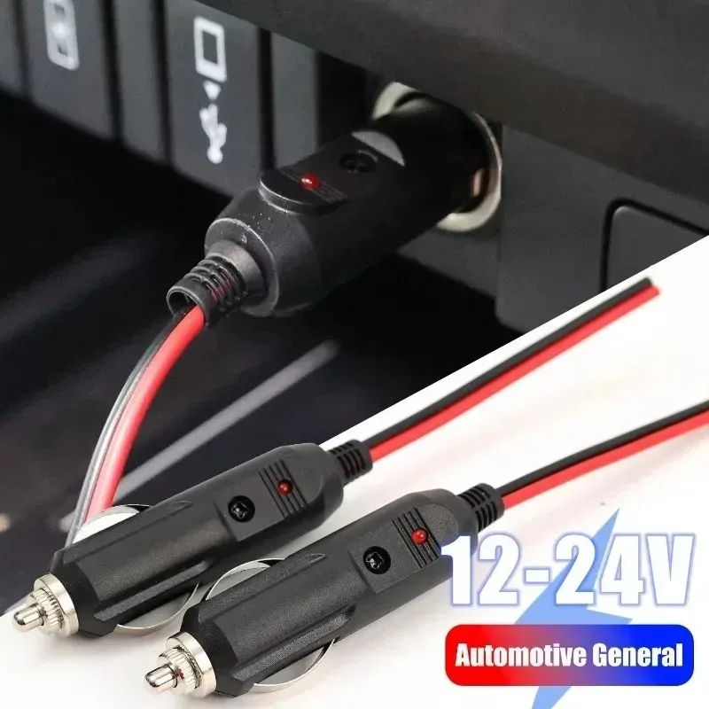 12V 24V 시거잭 플러그 어댑터 16AWG 방수 전원 콘센트 커넥터 (자동차, 트럭, RV, 선박, 보트, 차량용)