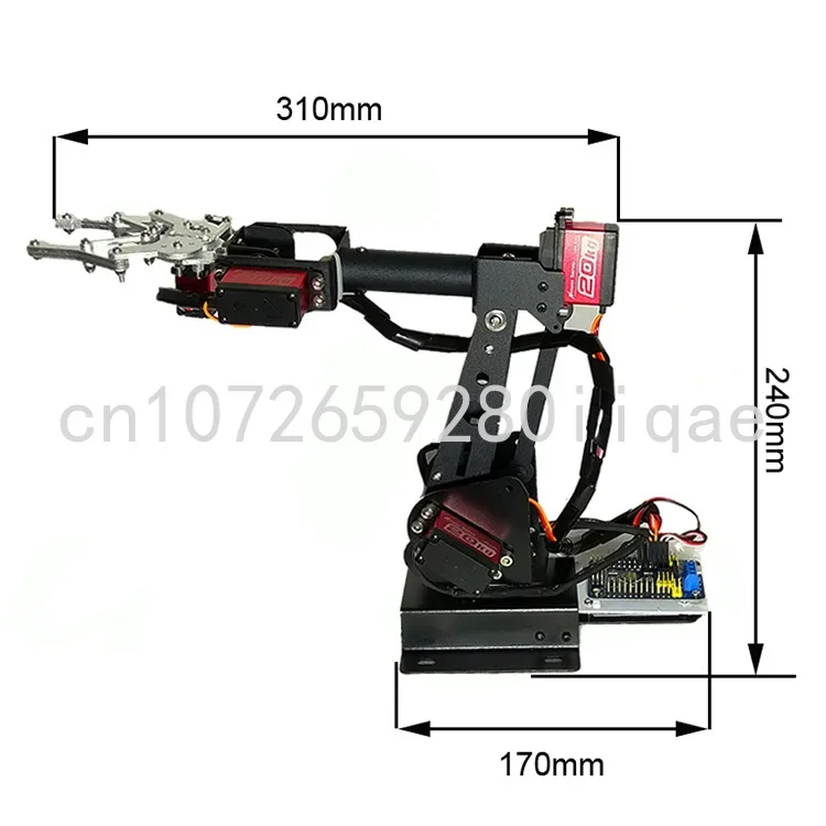 

Ps2 Control 6 DOF Robotic Arm Gripper Claw Steam Diy Manipulator for Arduino/STM32 Robot with 6pcs 180 Degree Programmable Robot