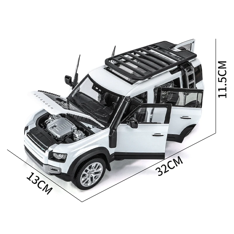 APLIQE Schaalmodelvoertuigen Voor Land Rover Defender 110 1:18 Legering Simulatie Auto Model Collectible Ornamenten Verfijnde Geschenkkeuze Kleur 4