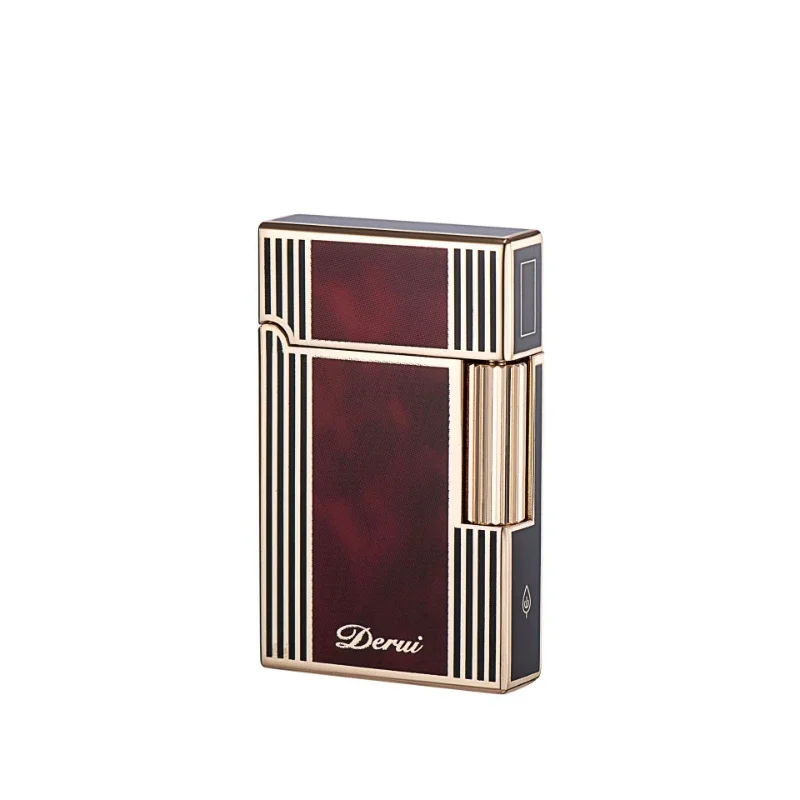 Side-sliding silent inflatable lighter Derui metal men's luxury gift