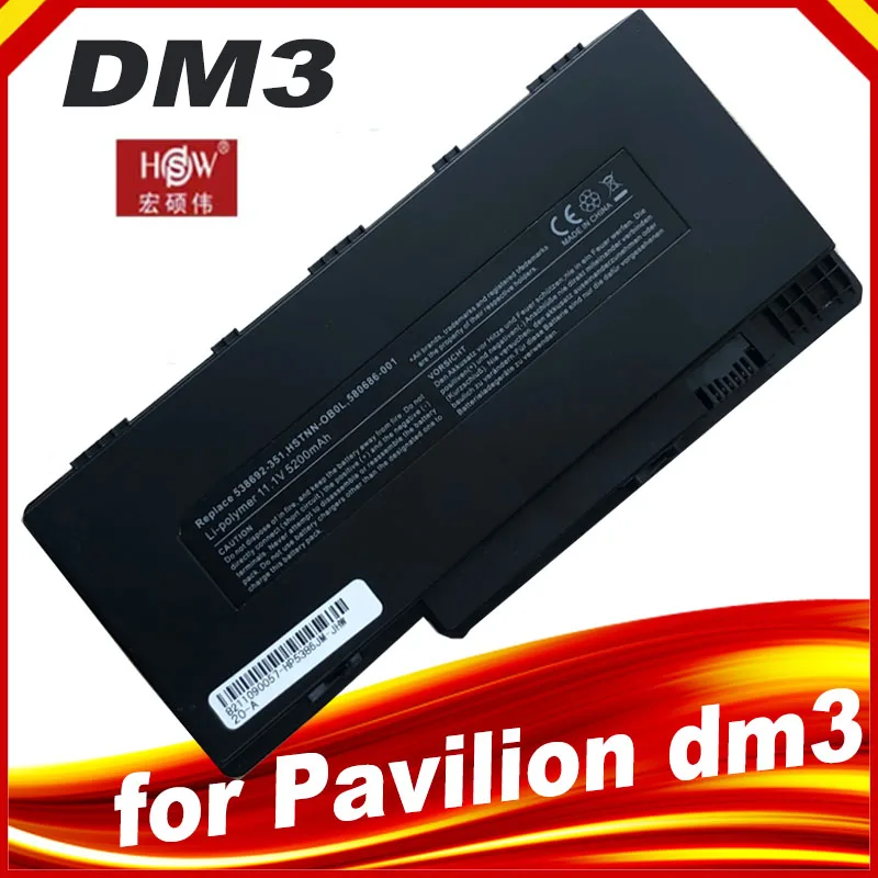 Bateria do Portátil para hp Pavilion Dm3 Dm31000 Dm3-1100 Hstnn-db0l 577093001 Hstnn-e02c